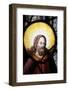 Jesus in stained glass in Saint-Etienne-du-Mont church, France-Godong-Framed Photographic Print