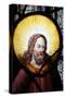Jesus in stained glass in Saint-Etienne-du-Mont church, France-Godong-Stretched Canvas