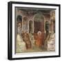 Jesus in Temple Among Doctors, Detail from Life and Passion of Christ-Giotto di Bondone-Framed Giclee Print