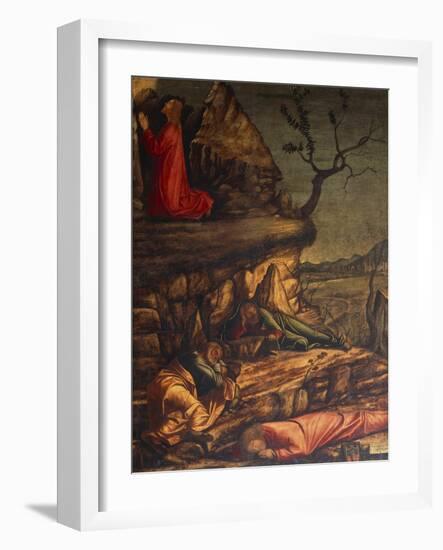 Jesus in the Garden of Gethsemane or Prayer in the Garden, 1502-1507-Vittore Carpaccio-Framed Giclee Print