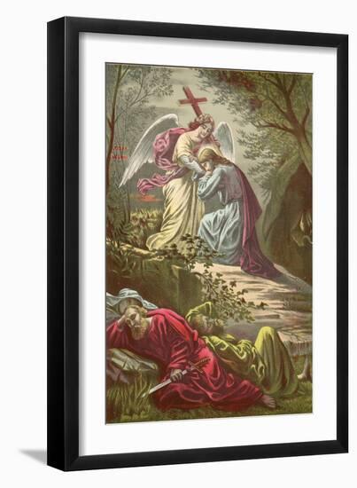 Jesus in the Garden of Gethsemane-North American-Framed Giclee Print