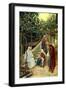 Jesus in the home of Martha - Bible-William Brassey Hole-Framed Giclee Print