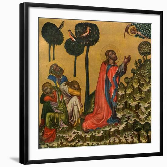 Jesus in the Olive Grove, C1350-null-Framed Giclee Print