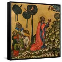 Jesus in the Olive Grove, C1350-null-Framed Stretched Canvas