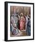 Jesus in the Synagogue-Gustave Dore-Framed Giclee Print