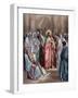 Jesus in the Synagogue-Gustave Dore-Framed Giclee Print