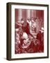 Jesus in the temple, engraving by Doré - Bible-Gustave Dore-Framed Giclee Print