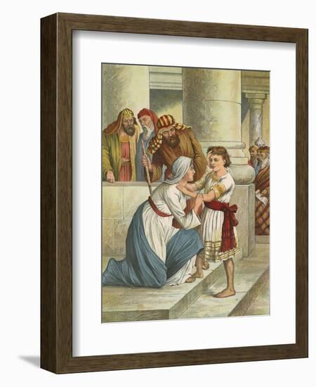 Jesus in the Temple-English School-Framed Giclee Print