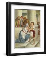 Jesus in the Temple-English School-Framed Giclee Print