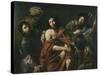 Jesus Insulted by the Soldiers-Jean Valentin De Boulogn-Stretched Canvas