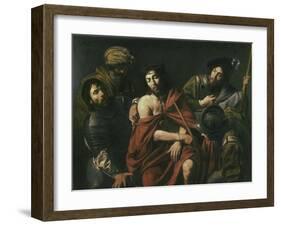 Jesus Insulted by the Soldiers-Jean Valentin De Boulogn-Framed Giclee Print