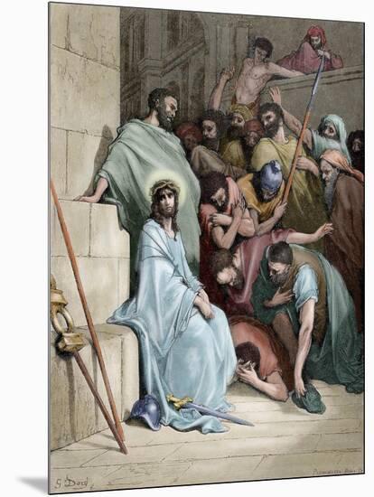 Jesus Insulted-null-Mounted Giclee Print
