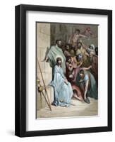 Jesus Insulted-null-Framed Premium Giclee Print