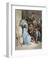 Jesus Insulted-null-Framed Premium Giclee Print