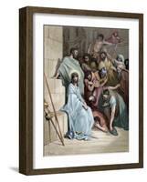 Jesus Insulted-null-Framed Giclee Print