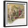 Jesus is Baptised by John-null-Framed Art Print