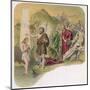 Jesus is Baptised by John-null-Mounted Art Print