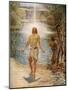 Jesus is baptised by Saint John - Bible-William Brassey Hole-Mounted Giclee Print