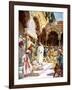 Jesus is challenged by priests and scribes -Bible-William Brassey Hole-Framed Giclee Print