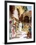 Jesus is challenged by priests and scribes -Bible-William Brassey Hole-Framed Giclee Print