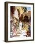 Jesus is challenged by priests and scribes -Bible-William Brassey Hole-Framed Giclee Print