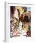 Jesus is challenged by priests and scribes -Bible-William Brassey Hole-Framed Giclee Print