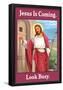 Jesus is Coming Look Busy Funny Poster-null-Framed Poster