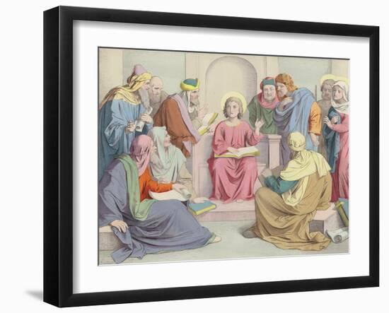 Jesus Is Found in the Temple-null-Framed Giclee Print