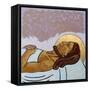 Jesus is laid in the tomb-Sara Hayward-Framed Stretched Canvas