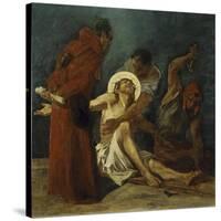 Jesus is Nailed to the Cross 11th Station of the Cross-Martin Feuerstein-Stretched Canvas