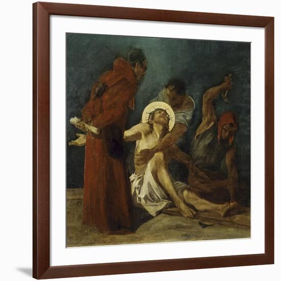 Jesus is Nailed to the Cross 11th Station of the Cross-Martin Feuerstein-Framed Giclee Print
