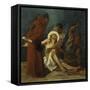 Jesus is Nailed to the Cross 11th Station of the Cross-Martin Feuerstein-Framed Stretched Canvas