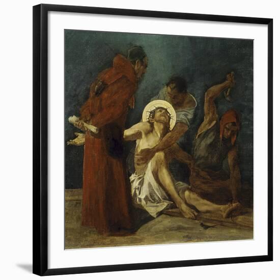 Jesus is Nailed to the Cross 11th Station of the Cross-Martin Feuerstein-Framed Giclee Print