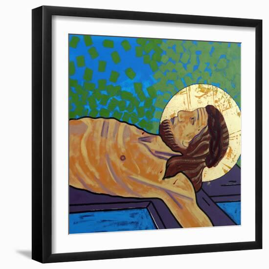 Jesus is nailed to the cross-Sara Hayward-Framed Giclee Print