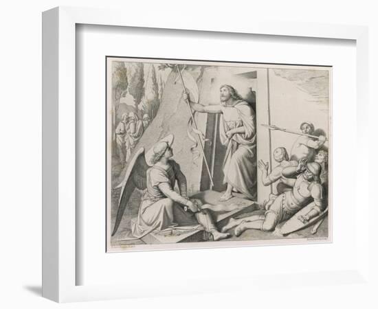 Jesus Is Resurrected-Friedrich Overbeck-Framed Art Print