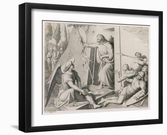 Jesus Is Resurrected-Friedrich Overbeck-Framed Art Print