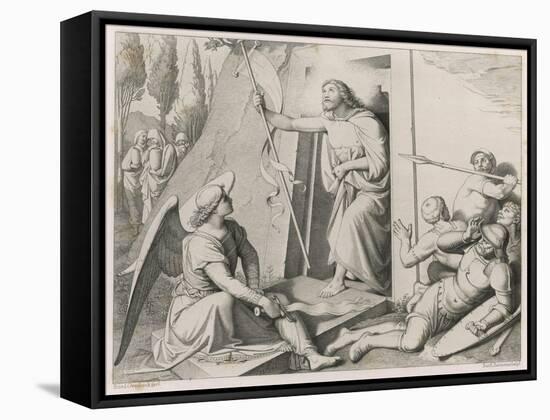 Jesus Is Resurrected-Friedrich Overbeck-Framed Stretched Canvas