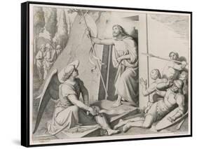 Jesus Is Resurrected-Friedrich Overbeck-Framed Stretched Canvas