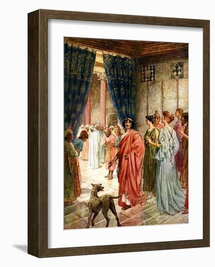 Jesus is sent to Herod - Bible-William Brassey Hole-Framed Giclee Print