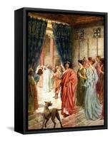 Jesus is sent to Herod - Bible-William Brassey Hole-Framed Stretched Canvas
