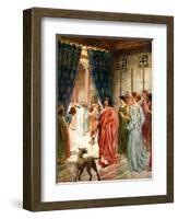 Jesus is sent to Herod - Bible-William Brassey Hole-Framed Giclee Print