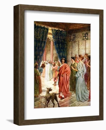 Jesus is sent to Herod - Bible-William Brassey Hole-Framed Giclee Print