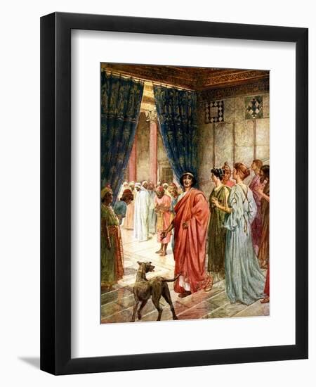 Jesus is sent to Herod - Bible-William Brassey Hole-Framed Giclee Print