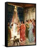 Jesus is sent to Herod - Bible-William Brassey Hole-Framed Stretched Canvas