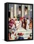 Jesus is taken to Pontius Pilate - Bible-William Brassey Hole-Framed Stretched Canvas