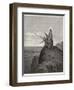 Jesus is Tempted by Satan in the Wilderness-Gustave Dor?-Framed Photographic Print