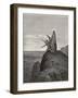 Jesus is Tempted by Satan in the Wilderness-Gustave Dor?-Framed Photographic Print