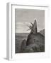 Jesus is Tempted by Satan in the Wilderness-Gustave Dor?-Framed Photographic Print