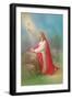 Jesus Kneeling Praying Looking at a Chalice in Midair-Christo Monti-Framed Giclee Print