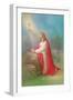 Jesus Kneeling Praying Looking at a Chalice in Midair-Christo Monti-Framed Giclee Print